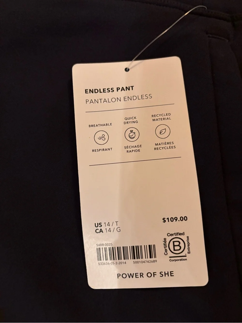Athleta women’s Black Performance Pants size 14